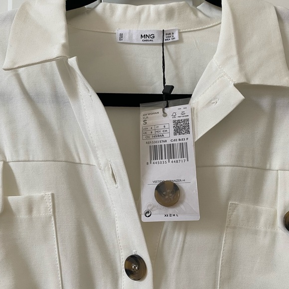 Mango Button Shirt Dress - Picture 6 of 9